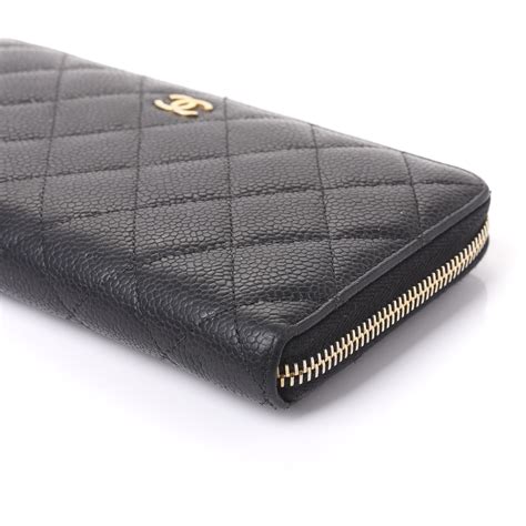 chanel black caviar zip wallet|Classic Wallet On Chain Lambskin Black .